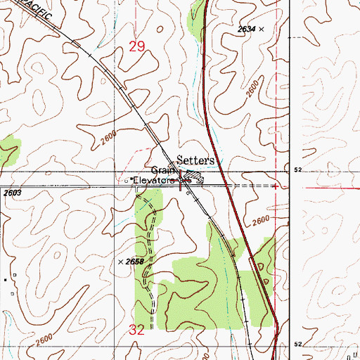 Topographic Map of Setters, ID