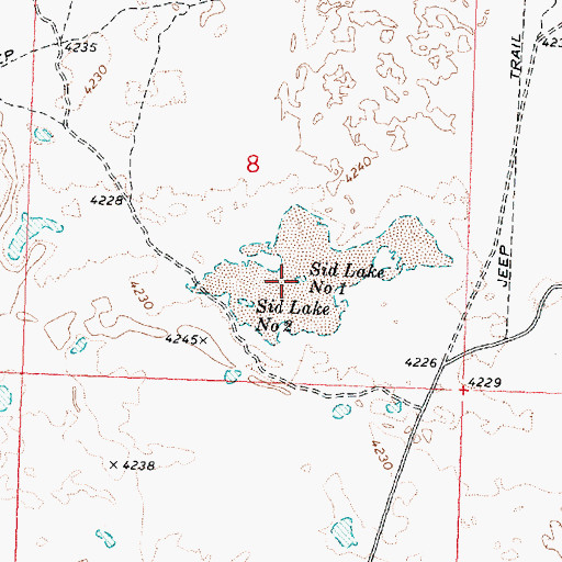 Topographic Map of Sid Lake Number One, ID