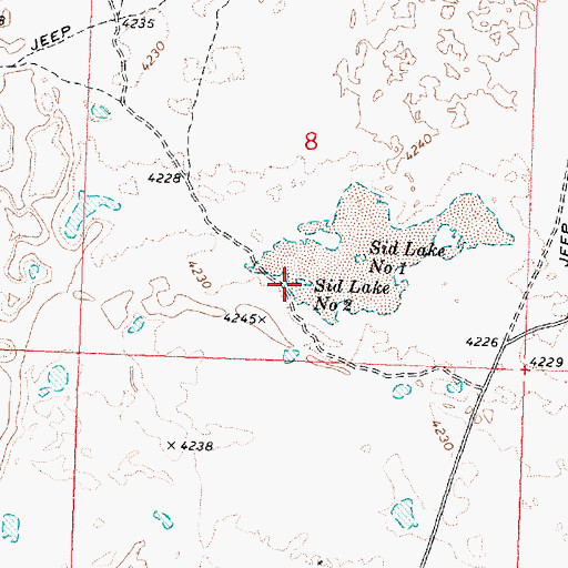Topographic Map of Sid Lake Number Two, ID
