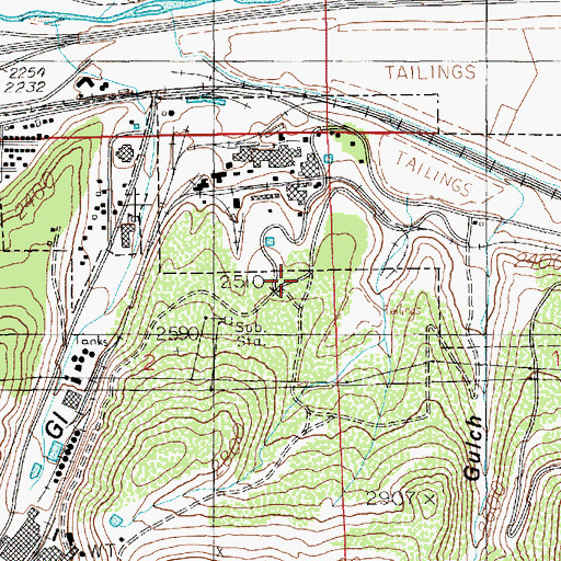 Topographic Map of Smelter Heights, ID