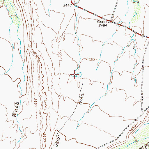 Topographic Map of Substitute Tank, AZ