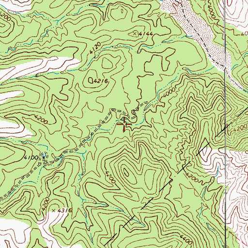 Topographic Map of Surveyor Spring, AZ