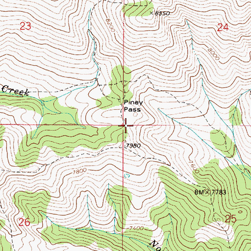 Topographic Map of Temple Peak, ID