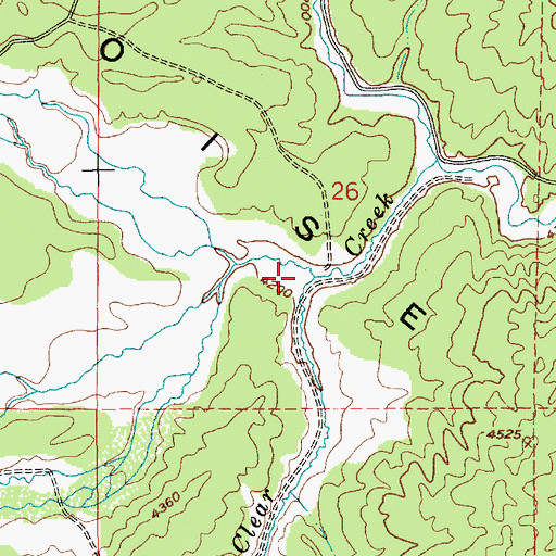 Topographic Map of Trail Creek, ID
