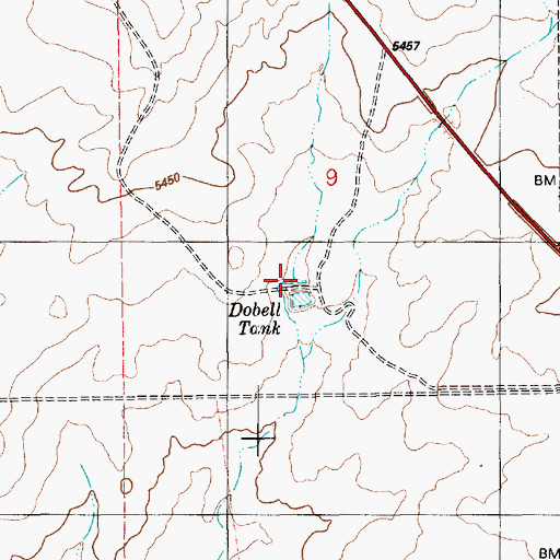Topographic Map of Dobell Tank, AZ