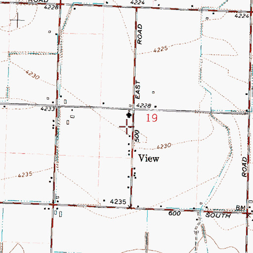 Topographic Map of View, ID