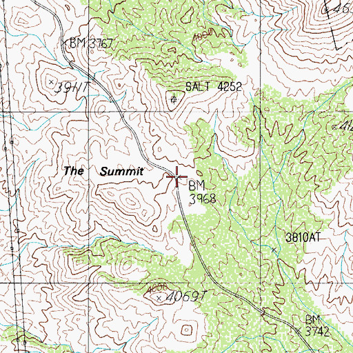 Topographic Map of The Summit, AZ