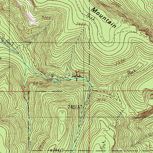Topographic Map of The Switchbacks Spring, AZ