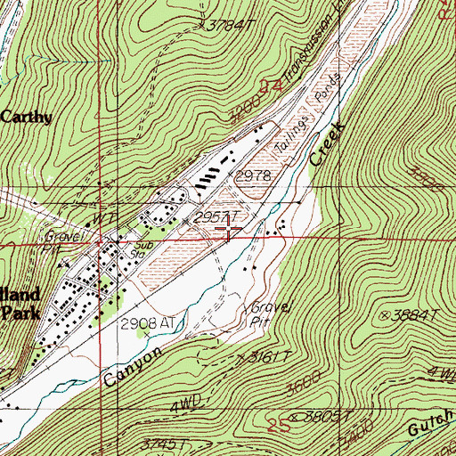 Topographic Map of Webb, ID