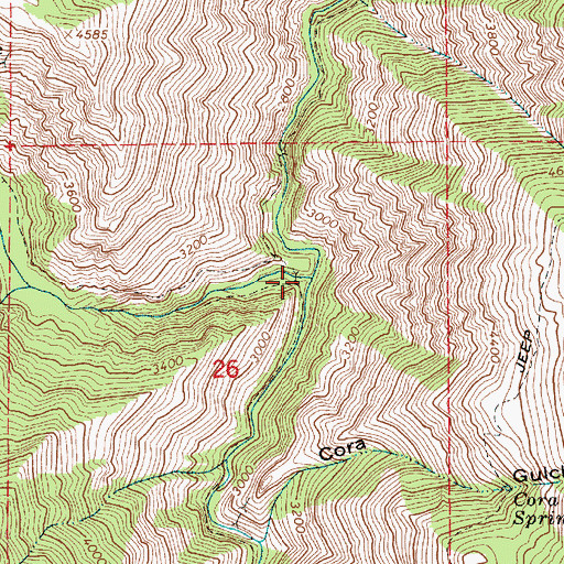 Topographic Map of West Fork Rapid River, ID