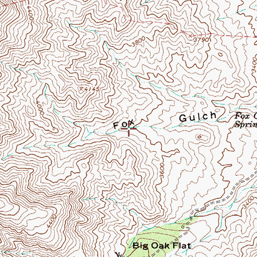 Topographic Map of Three Bar Watershed Research Area, AZ