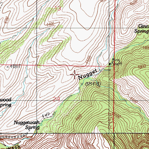 Topographic Map of Tom Camp Spring, AZ