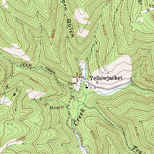 Topographic Map of Yellowjacket, ID