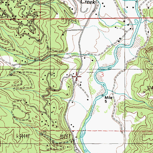 Topographic Map of Middle Fork Christian School, ID