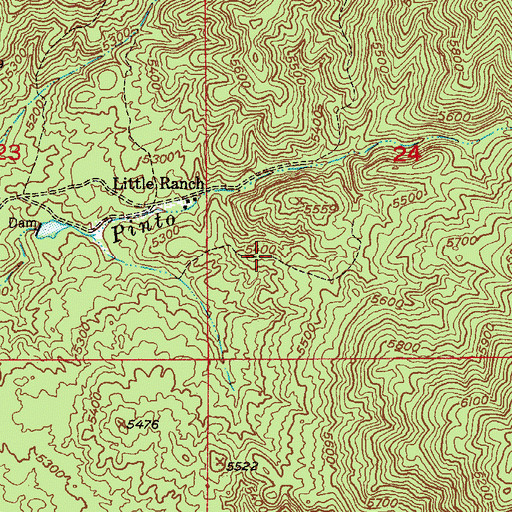 Topographic Map of Trap Spring, AZ