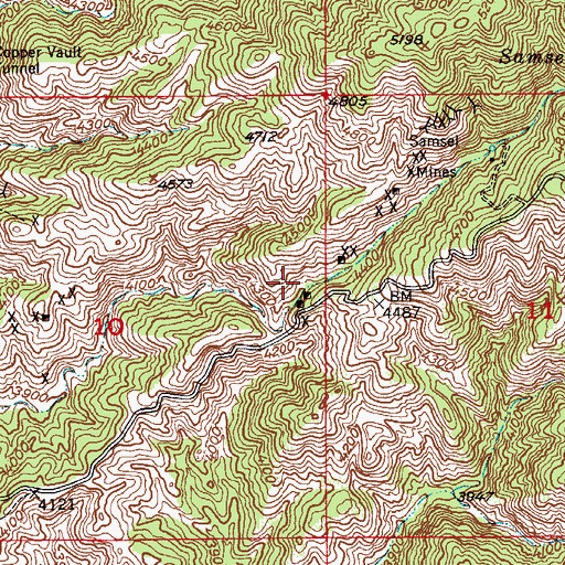 Topographic Map of Tunnel Spring, AZ