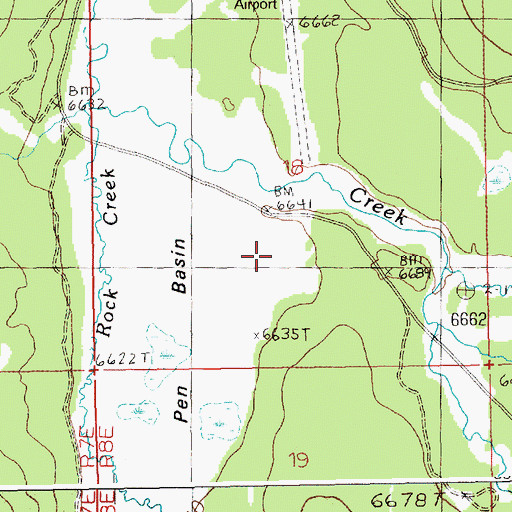 Topographic Map of Pen Basin, ID