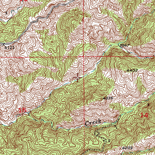 Topographic Map of Tunnel Spring, AZ