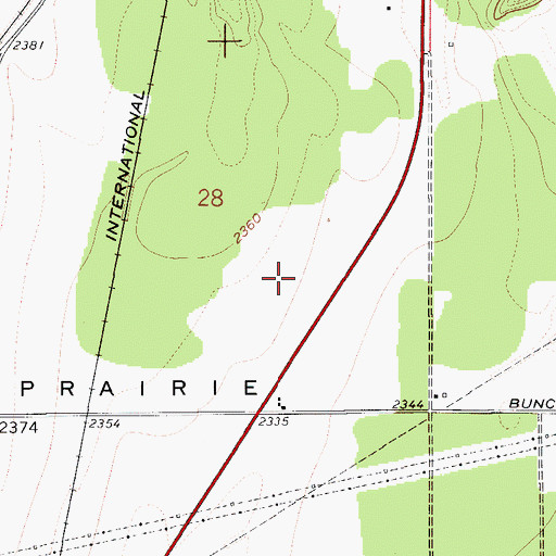 Topographic Map of Henley Airstrip (historical), ID