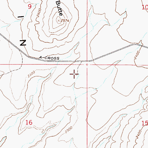 Topographic Map of Twin Butte Tank, AZ
