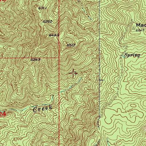 Topographic Map of Upper Pinto Spring, AZ
