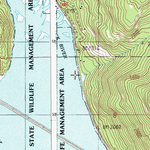 Topographic Map of Kirby Creek, ID