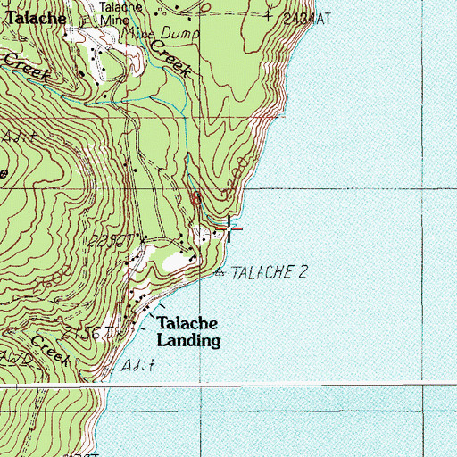 Topographic Map of Mirror Creek, ID