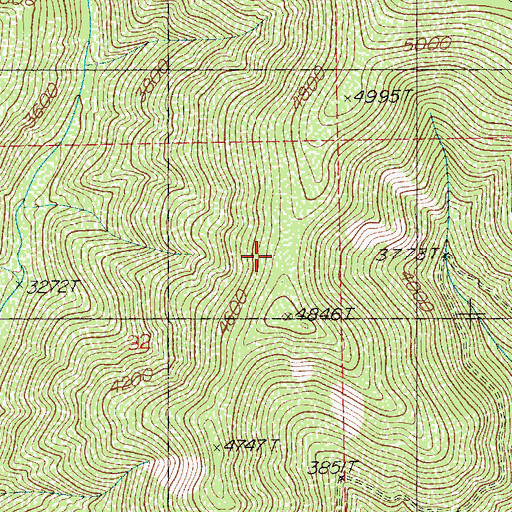 Topographic Map of Trego Point Trail (historical), ID