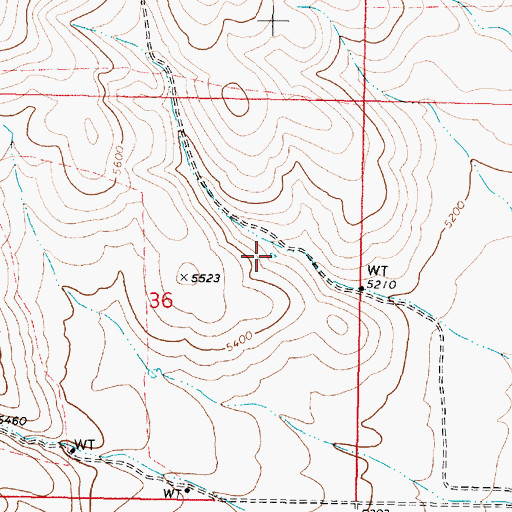 Topographic Map of Curlew Valley Reservoir, ID