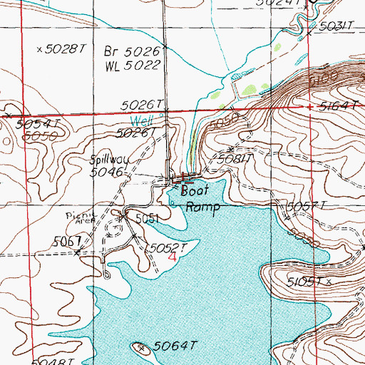 Topographic Map of Mormon Dam, ID