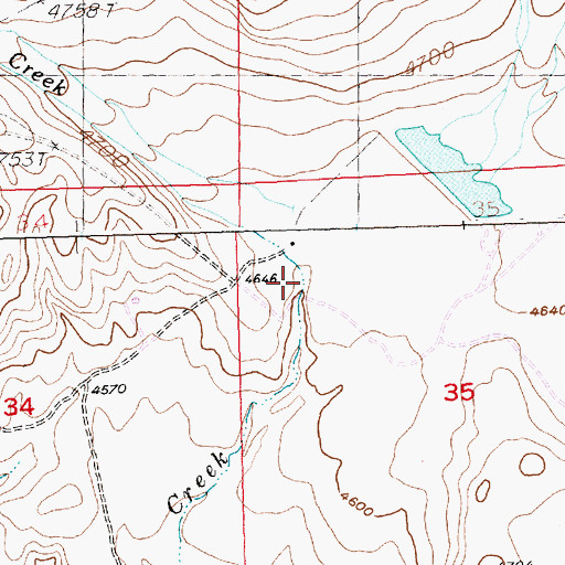 Topographic Map of Patterson Dam, ID