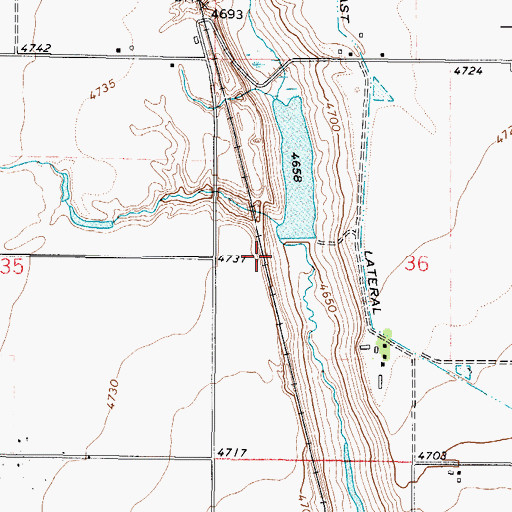 Topographic Map of Nielson Dam, ID
