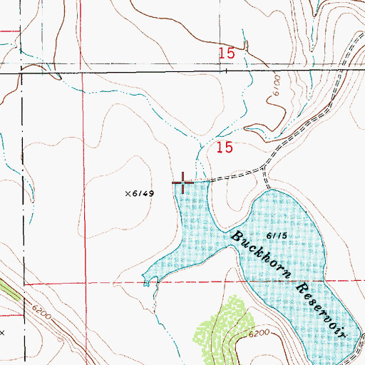 Topographic Map of Snow Creek Dam, ID