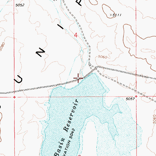 Topographic Map of Slack Dam, ID