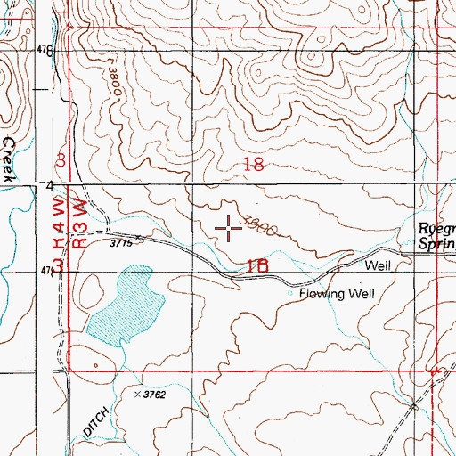 Topographic Map of Tyson Dam, ID