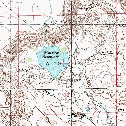 Topographic Map of Little Canyon Dam, ID