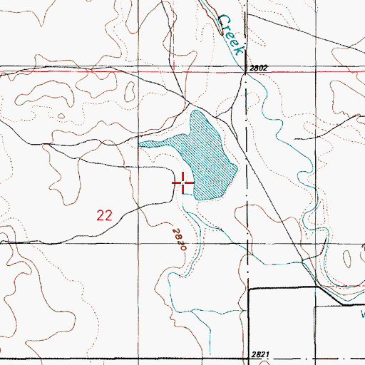 Topographic Map of Nicholson Dam, ID