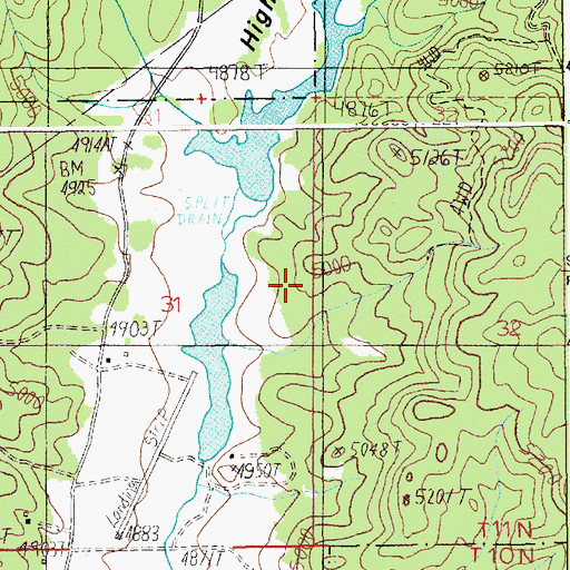 Topographic Map of Holbrook Dam, ID