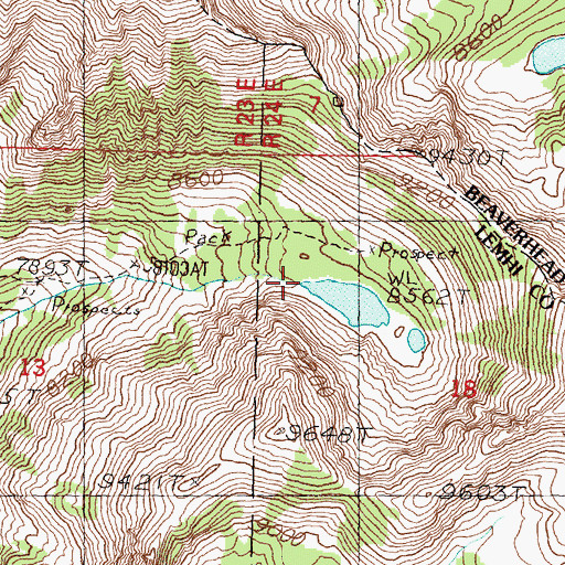 Topographic Map of Geertson Dam, ID