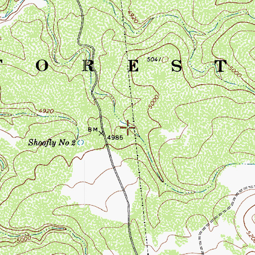 Topographic Map of Weimer Tank, AZ
