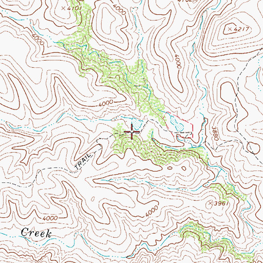 Topographic Map of West Double Dam, AZ