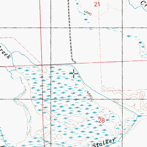 Topographic Map of Albrethsen Dam, ID