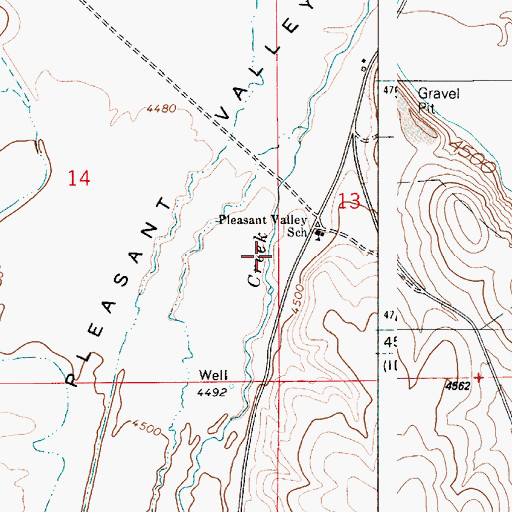Topographic Map of Lone Tree Dam, ID
