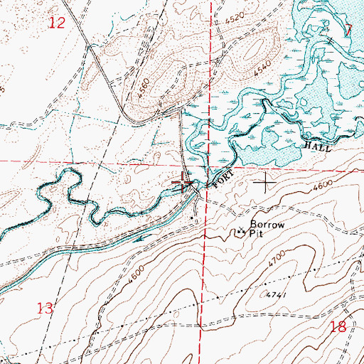 Topographic Map of Blackfoot-Equalizing Dam, ID