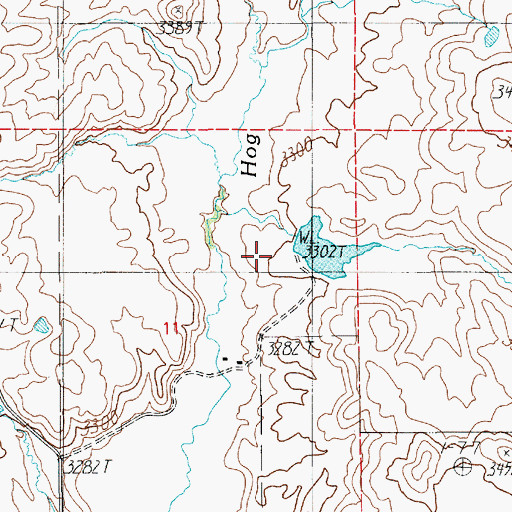 Topographic Map of Courtright Dam, ID