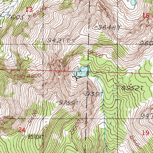 Topographic Map of Bohannon Dam, ID
