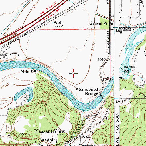 Topographic Map of Richards Dam, ID