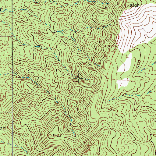 Topographic Map of Willow Spring, AZ