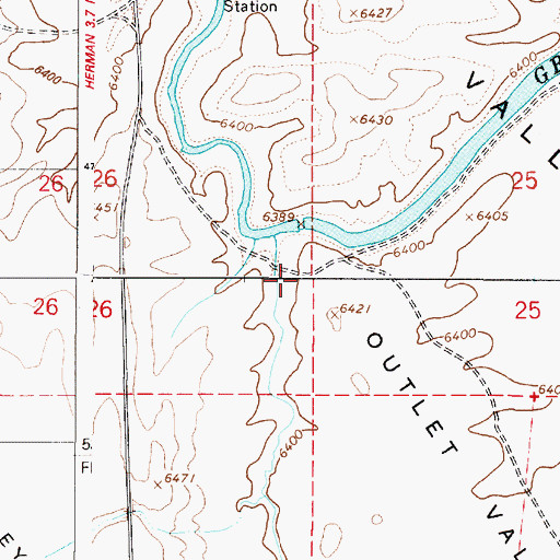 Topographic Map of Grays Lake Dam, ID
