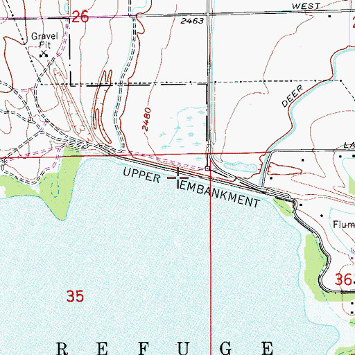 Topographic Map of Deer Flat-Upper Dam, ID